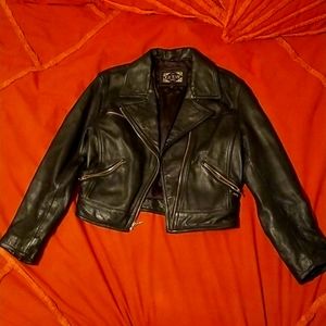 Vintage Guess Genuine Leather Motorcycle Jacket